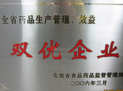 生產(chǎn)管理、效益雙優(yōu)企業(yè)